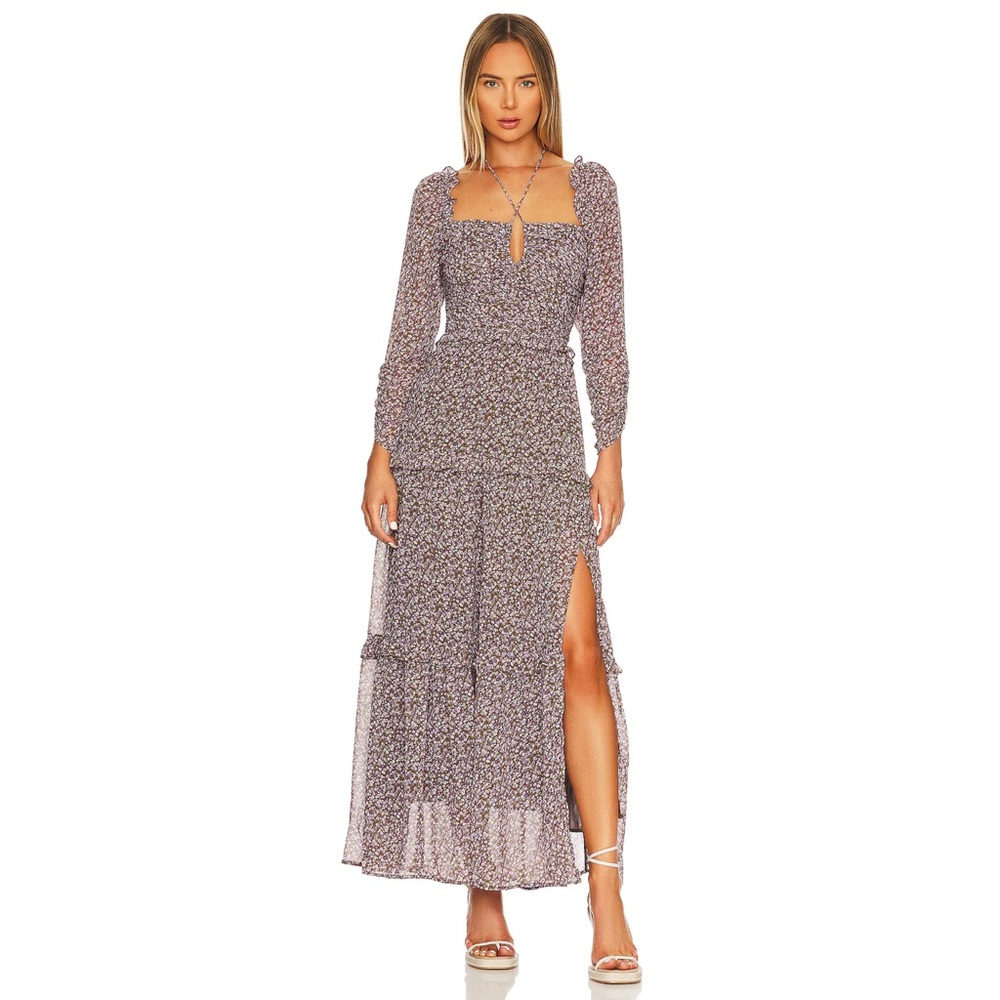 Astr Floral Midi Dress